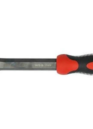 Зубило yato плоске з захисною ручкою l= 300 мм, b= 25 мм, cr-v yt-4700