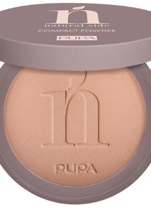 Пудра для обличчя - pupa natural side compact powder №003 warm beige, 8 г