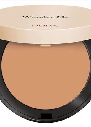 Компактна пудра для обличчя pupa wonder me powder-no-powder, 040 sand, 6.5 г