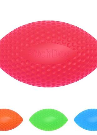 Ігровий м'яч для апортировки pitchdog, дiаметр 9cм рожевий1 фото