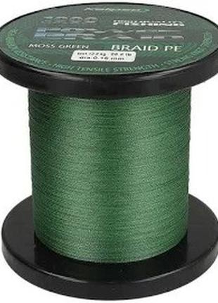 Шнур kalipso power braid moss green 1000м 0.28мм