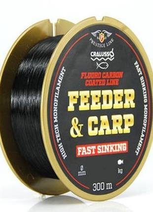 Жилка cralusso feeder&carp fast sinking fc black 300м 0.18мм 2.8кг (2096)