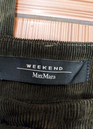 Укороченные брюки высокая посадка микровельвет max mara оригинал4 фото