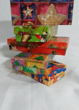 Коробка подарочная, картонная *новогодняя* 15/7/3 см. n -501