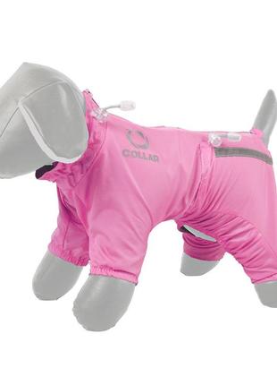 Комбінезон collar для собак, демісезонний, l 50 (коллі, шарпей, амстафф, пітбультер'єр) рожевий2 фото