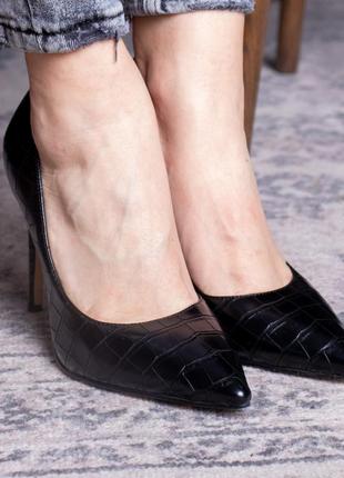Туфли женские fashion toni 2457 37 размер 24 см черный2 фото