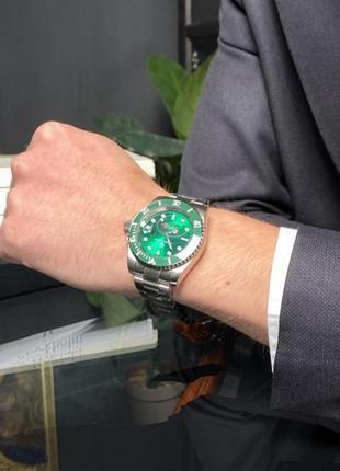 Механические часы pagani design pd-1661 silver-green, мужские, металлические, с автоподзаводом d c3 фото