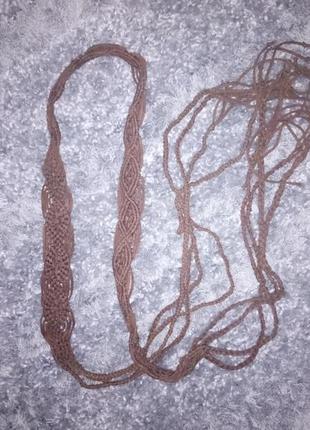 Женский плетенный пояс макраме4 фото