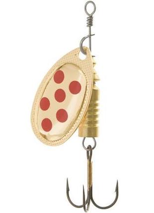 Блешня обертальна wizard classic 3 -8г gold red spot