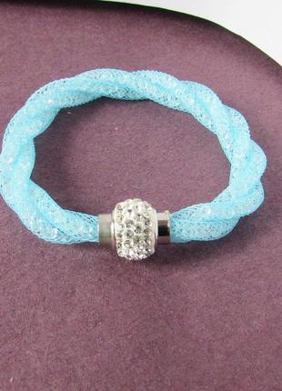 🏵️браслет в кристаллах звёздная пыль, новый! арт.9490