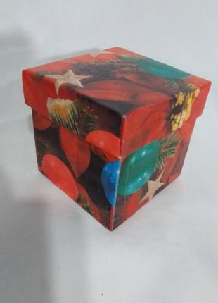 Коробка подарочная, картонная *новогодняя* 7/7/7  см. n -1013 фото
