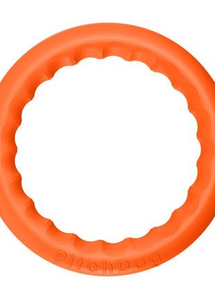 Кільце для апортировки pitchdog30, діаметр 28 см, помаранчевий3 фото