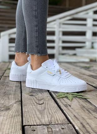 Женские кроссовки пума puma cali white