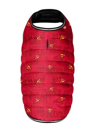Курточка-накидка для собак waudog clothes, малюнок "супермен червоний", xxs, а 23 см, b 29-36 см, с 14-20 см3 фото