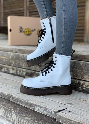 Женские ботинки dr.martens jadon black/white