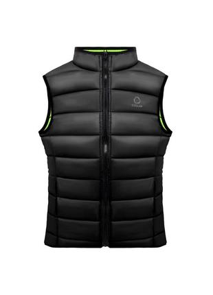 Жилет сollar vest чоловічий, розмір s, чорно-салатовий1 фото