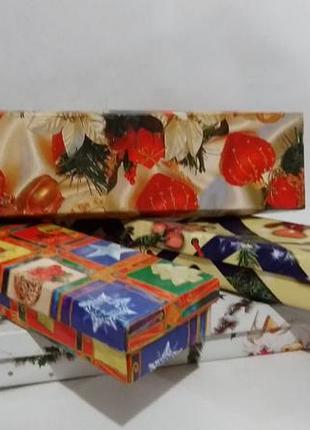 Коробка подарункова, картонна *новорічна* 23/5/3 див. n -400