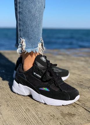 Женские кроссовки адидас adidas falcon black