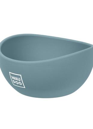 Миска waudog silicone, 250 мл сірий3 фото