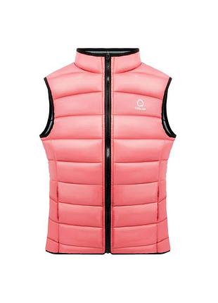 Жилет сollar vest жіночий, розмір m, коралово-сірий