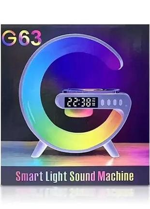 Лампа-нічник з bluetooth-колонкою g-smart rgb 10w light sound machine 40 шт. 6804