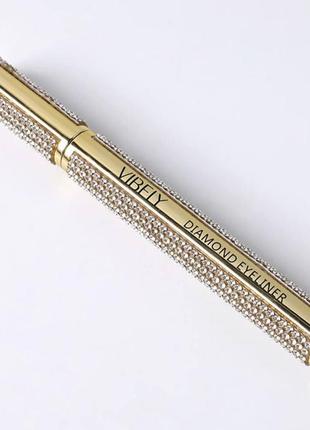 Підводка-фломастер для повік зі стразами vibely diamond eyeliner