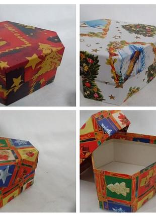 Коробка подарочная, картонная *новогодняя* 8/4/6  см. n -831