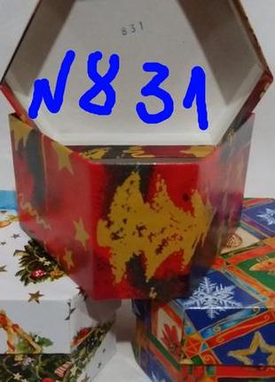 Коробка подарочная, картонная *новогодняя* 8/4/6  см. n -8316 фото