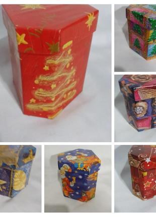 Коробка подарункова, картонна *новорічна* 6/3/10 див. n -821