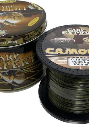 Жилка carp expert camou 1000м 0.3мм 11.9кг2 фото