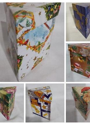 Коробка подарочная, картонная *новогодняя* 8/8/10  см. n -800