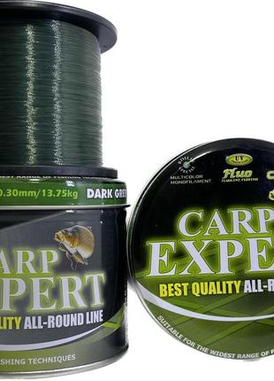 Жилка carp expert dark green 1200м 0.3мм 13.75кг5 фото