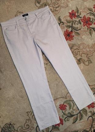 Стрейч,зауженные,летние,укороченные джинсы,латте,большого размера,bexleys woman5 фото