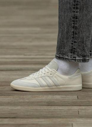 Кроссовки adidas samba white milk1 фото