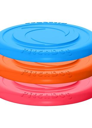 Ігрова тарілка для апортировки pitchdog, діаметр 24 см рожевий4 фото
