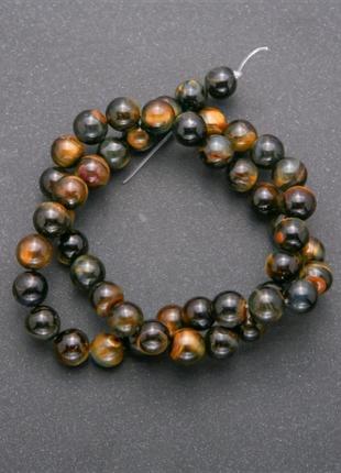 Намисто без застібки з натурального каменю соколине око