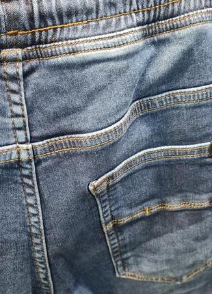 Чоловічі джинси з гумкою (джоггеры)3 фото