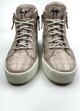Оригинальные кожаные ботинки giuseppe zanotti3 фото