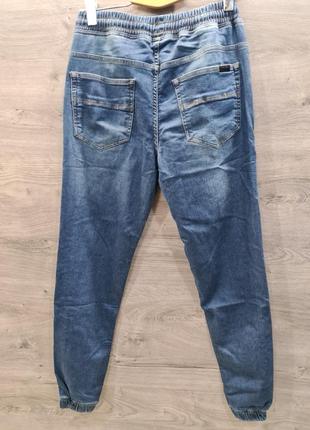 Чоловічі джинси з гумкою (джоггеры)2 фото