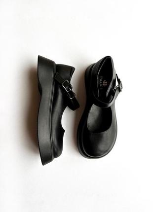 Новые черные актуальные туфли балетки мэри джайн