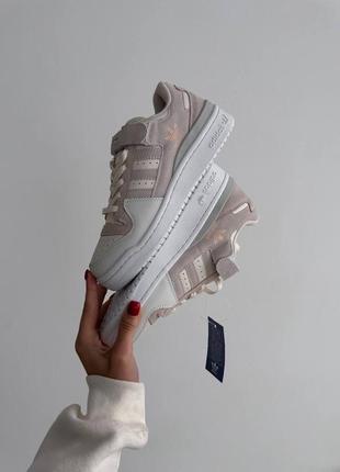 Жіночі кросівки adidas forum low “light pink/white”3 фото