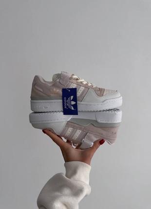 Жіночі кросівки adidas forum low “light pink/white”5 фото