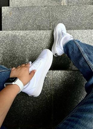Женские кроссовки vans old school white White6 фото