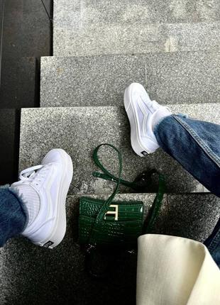 Женские кроссовки vans old school white White9 фото