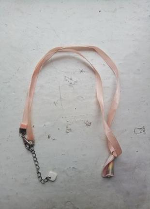 Кольє ракушка на стрічці