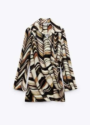 Коротка рубашка сукня zara з розрізом