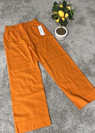 Calvin klein, жіночі льняні брюки. оригінал, нові з бірками