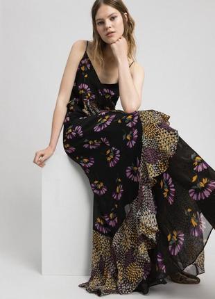Twinset — воздушное платье макси с цветочным узором