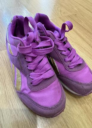Кроссовки измельчений reebok 30 фиолетовые девочка спорт