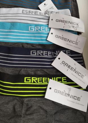 Дитячі безшовні труси боксерки greenice 7-9 років